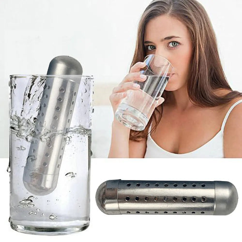 Alkaline Water Stick PH Alkalizer Ionizer Portable Hydrogen Mineral Purifier Naturally Increases PH Levels and Decreases ORP