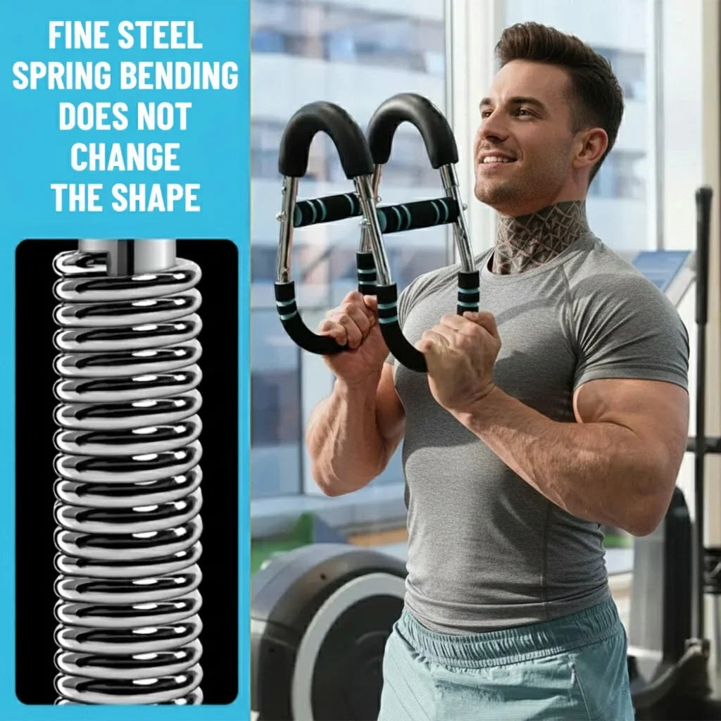 Adjustable U-Shaped Arm Trainer 3 Levels Chest Twister for Home Workout Detachable Fitness Equipment