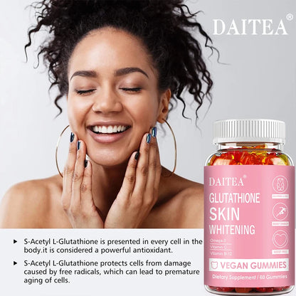 Glutathione Collagen Gummies-for Skin Care,Calcium Absorption,Anti-aging,Liver Support,Antioxidants,Immune System 60 Gummies