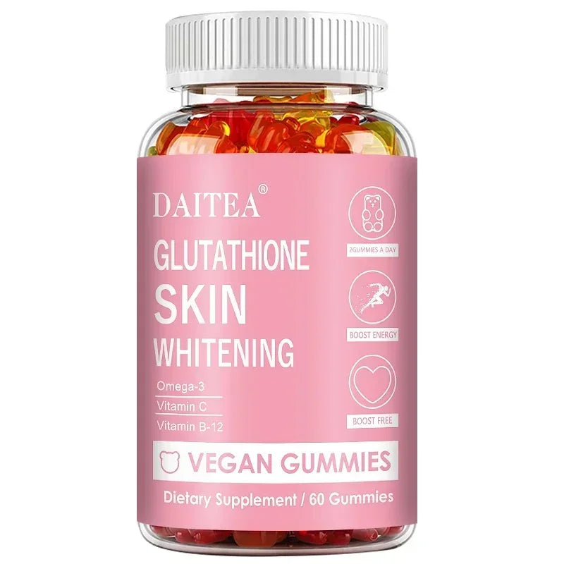 Glutathione Collagen Gummies-for Skin Care,Calcium Absorption,Anti-aging,Liver Support,Antioxidants,Immune System 60 Gummies