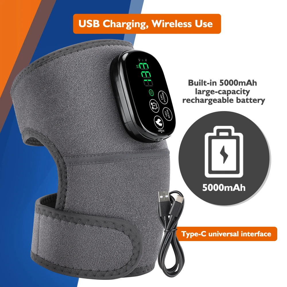 660 and 850nm Near Infrared Light Devices Knee Pad Brace 3 In 1 Heating Shoulder Elbow Joint Thermal Belts Pads